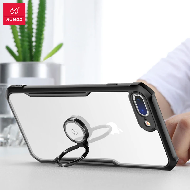 Прозрачный чехол для телефона для Iphone 7, 8, 7 Plus, 8 Plus, 7 S, 8 S, чехол, прозрачный чехол, подушка безопасности, бампер, Beetle, чехол, деловая мода, черный, Xundd