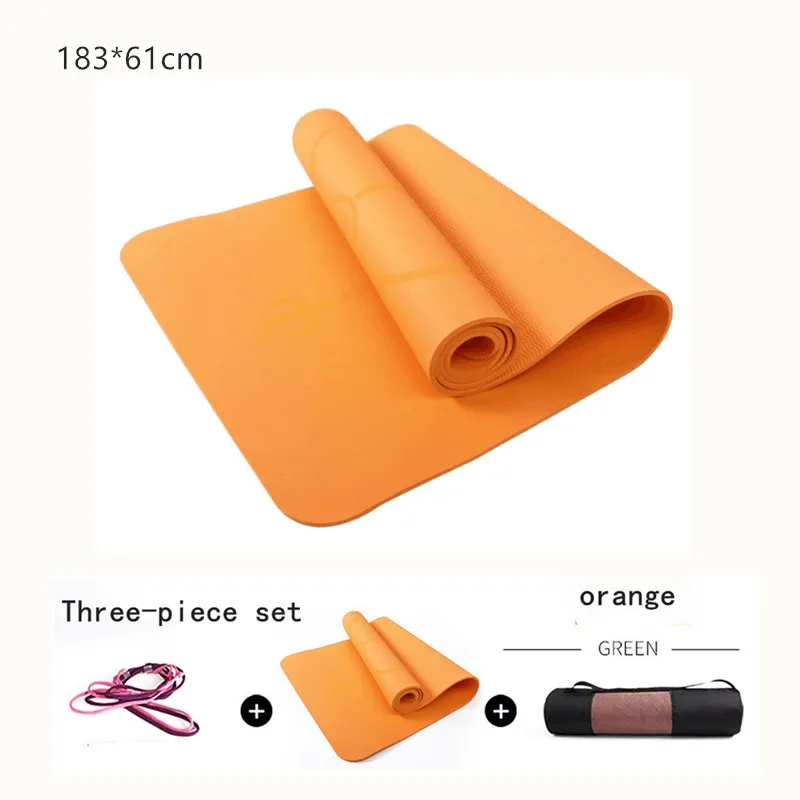 1830*610*6mm Yoga Mat Enlarged Fitness Mat Yoga Mat Gym Exercise Mat Esterilla Yoga Tapete Pad Lengthen Non-slip For Beginner