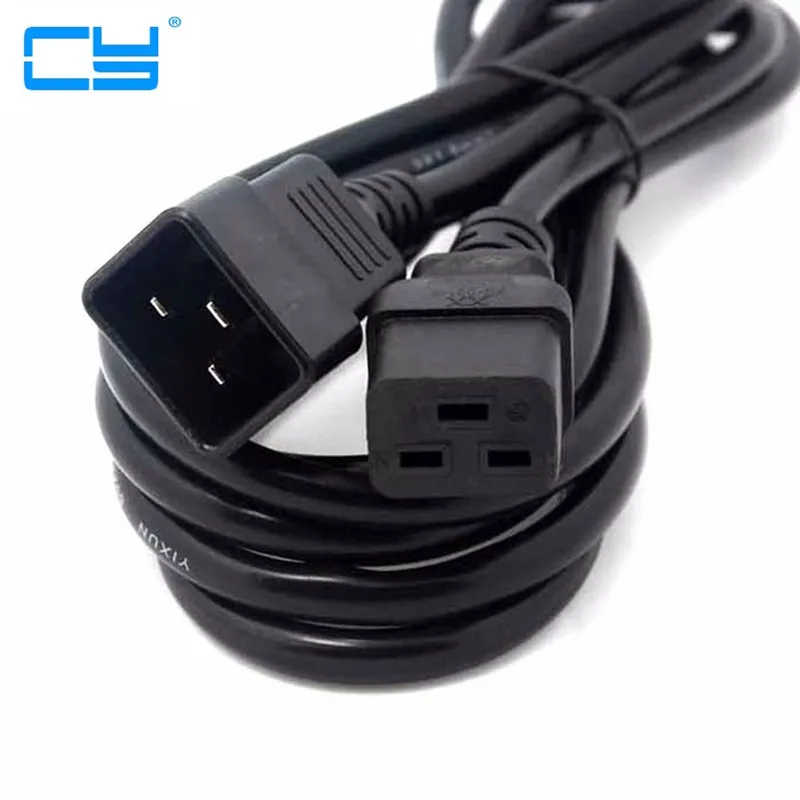 Удлинительный кабель IEC320 Female C19-Male C20 1 8 м 180 см 6 футов для PDU 20 А сверхмощный