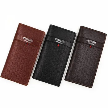 

MenBense Men Long Brand Wallet Fashion Business Ultra-Thin Large Capacity Mobile Phone Bag Men's Wallet Men's
