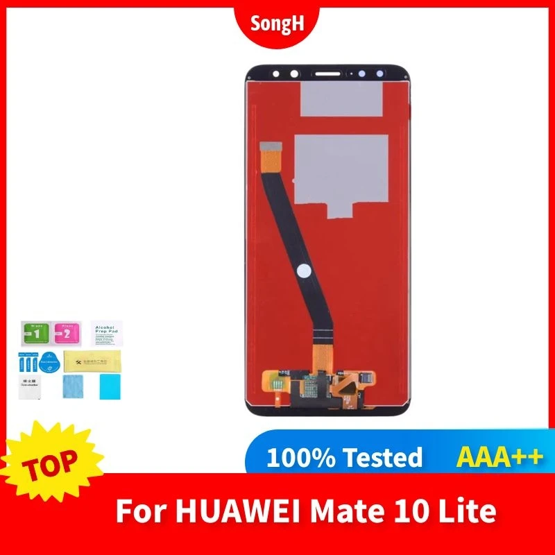 Новый ЖК-дисплей для Huawei Mate 10 Lite + дигитайзер сенсорного экрана стеклянная панель