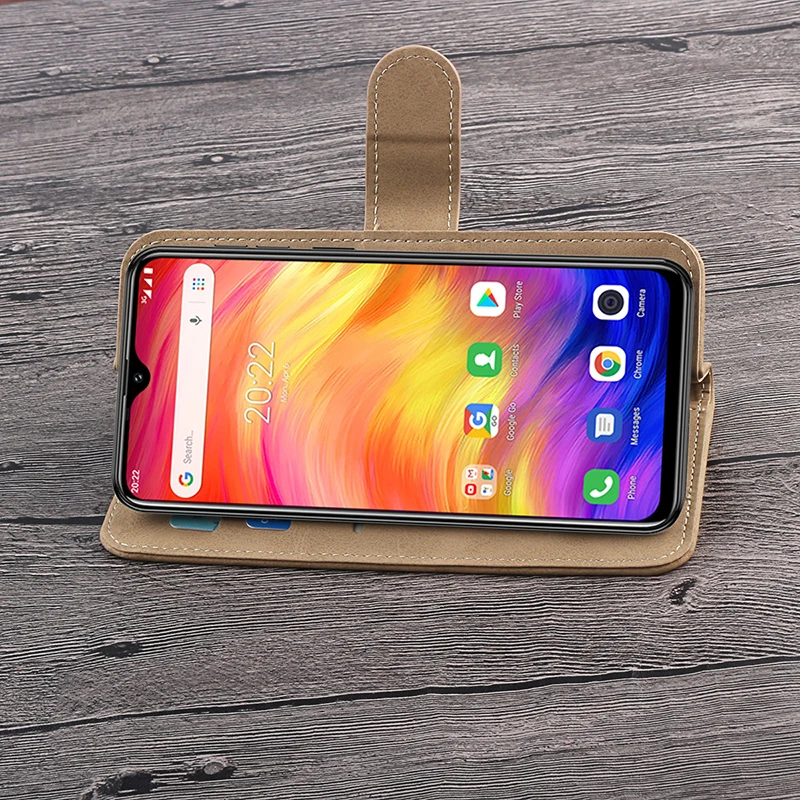 Кожаный флип чехол Alesser для Cubot J7 X20 R15 Pro с карманом карт защитный телефона X19 S