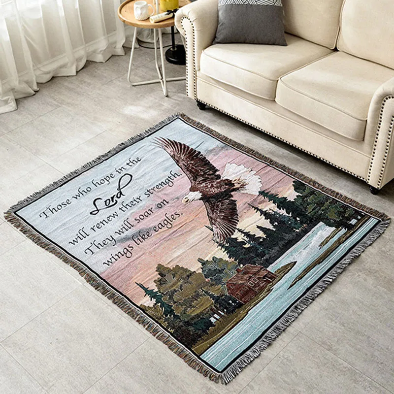 Американское пледы одеяло Slipcover Lakeside Cobertor чехлы для диванов нескользящее сшитое одеяло с орлом рождественские украшения для дома