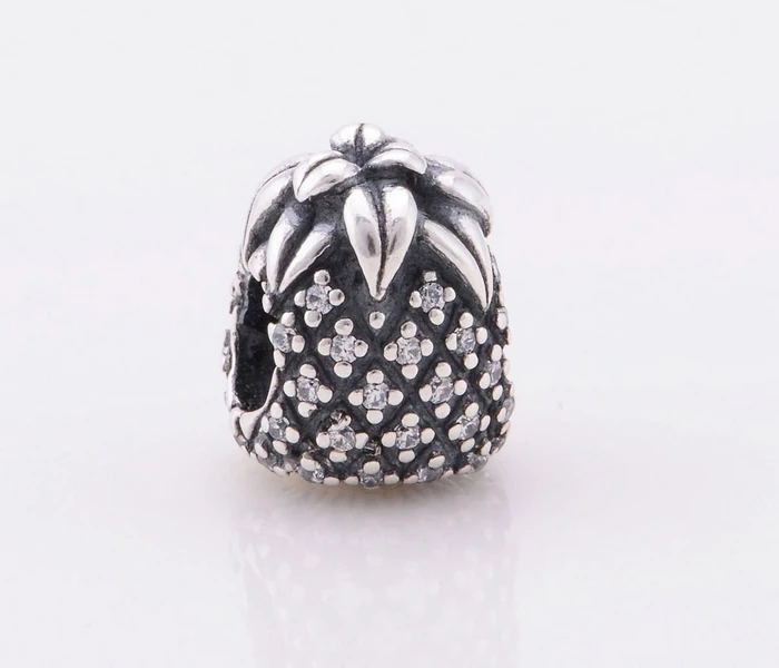 

Pineapple charms 925 sterling silver Fits Pandora Bracelet for gift Diy to best friends forever christmas black friday