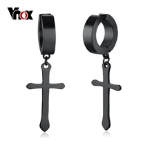 Mens Dangle Cross Earrings - Jewelry 