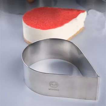 

Stainless Steel cake moulds drip sharp mousse ring 6/8/10 inch Molds Cupcake Mold Salad Dessert Die on party