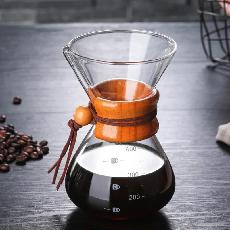 C-400ML Seluna, стеклянный чайник для кофе с фильтром из нержавеющей стали, капельное пивоварение, горячее пивоварение, кофейник, капельница, бариста, для заваривания, Кофеварка - Цвет: C-400ML