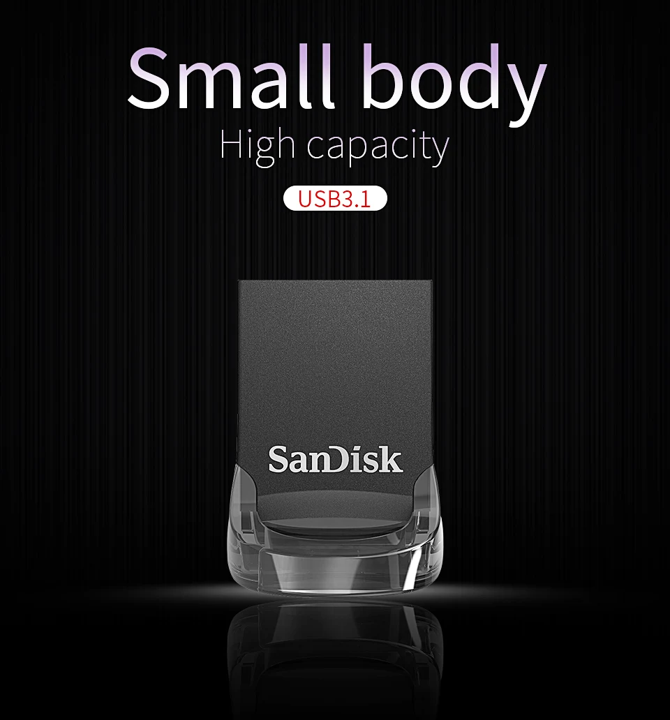 USB 3,1 Флешка SanDisk mini USB флэш-накопитель 128 Гб 64 ГБ 32 ГБ 16 ГБ CZ430 memoria usb флешка usb-ключ usb