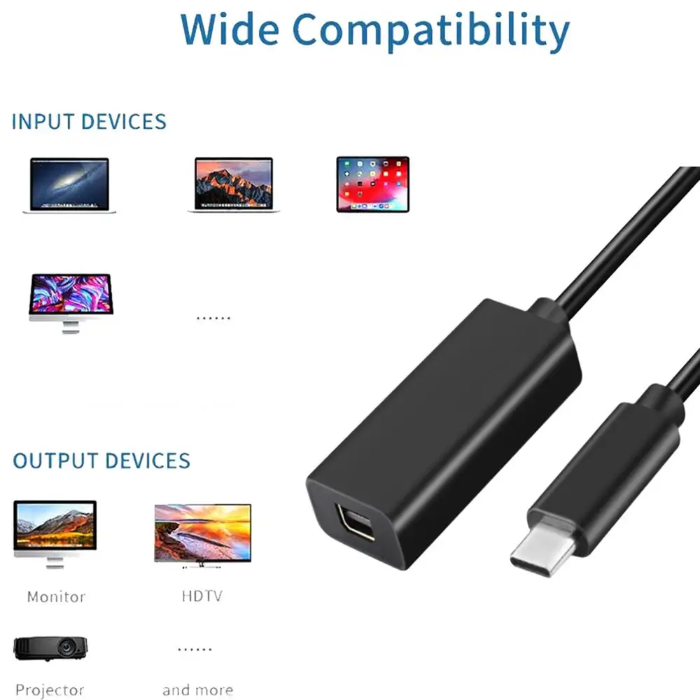 

Hot Sale USB-C to Mini Display Port Adapter USB 3.1 Type C (Thunderbolt 3) to Thunderbolt 2 Adapter For MacBook Pro
