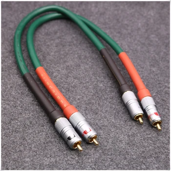 

1 pair 2RCA to 2RCA XSSH Audio Hi-end HIFI FA-220 PVC case 2 core Pure Copper OFC PCOCC Double RCA Audio Cable Cables Wire Line
