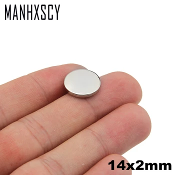 

200pcs Neodymium N35 Dia14mm X 2mm Strong Magnets Tiny Disc NdFeB Rare Earth For Crafts Models Fridge Sticking magnet 14x2mm