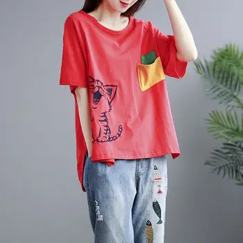 

Shirt Women Rainbow Striped Gray Tops Harajuku Tshirt 2019 Summer Short White