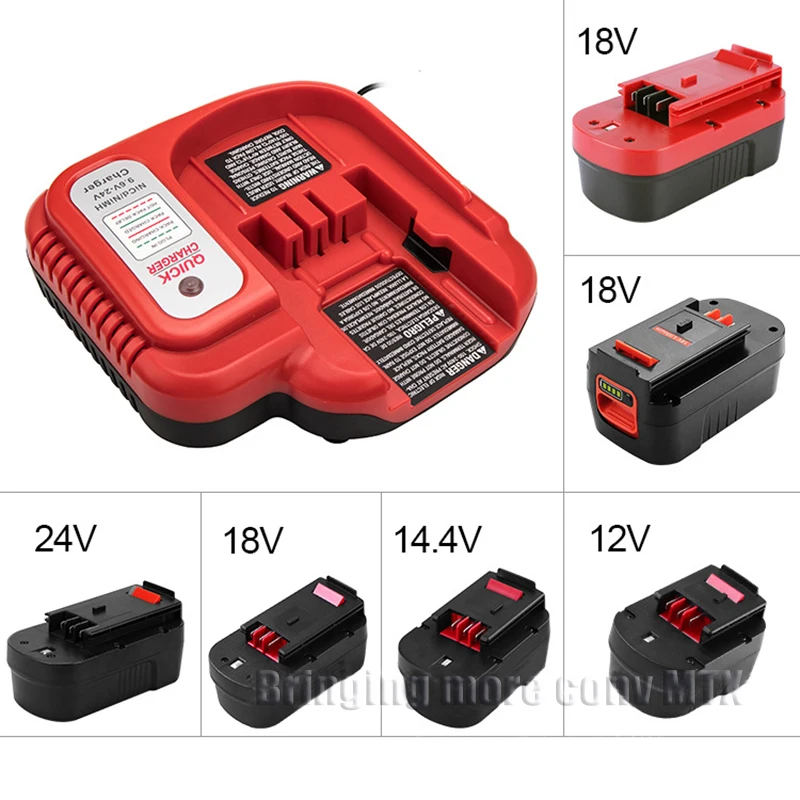 BDFC240 Rapid Charger Replacement for Black and Decker 9.6V 12V