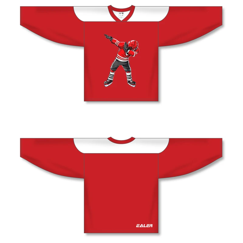 Крутой Хоккейный Набор костюм дешево высокое качество хоккейные майки для тренировок или игры Спот H6100-22 - Цвет: jersey