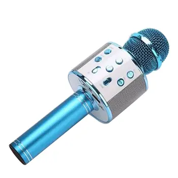 

HS858 Wireless Karaoke MicrophoneLouder Volume More Bass Portable Handheld Double Speaker Mic Machine