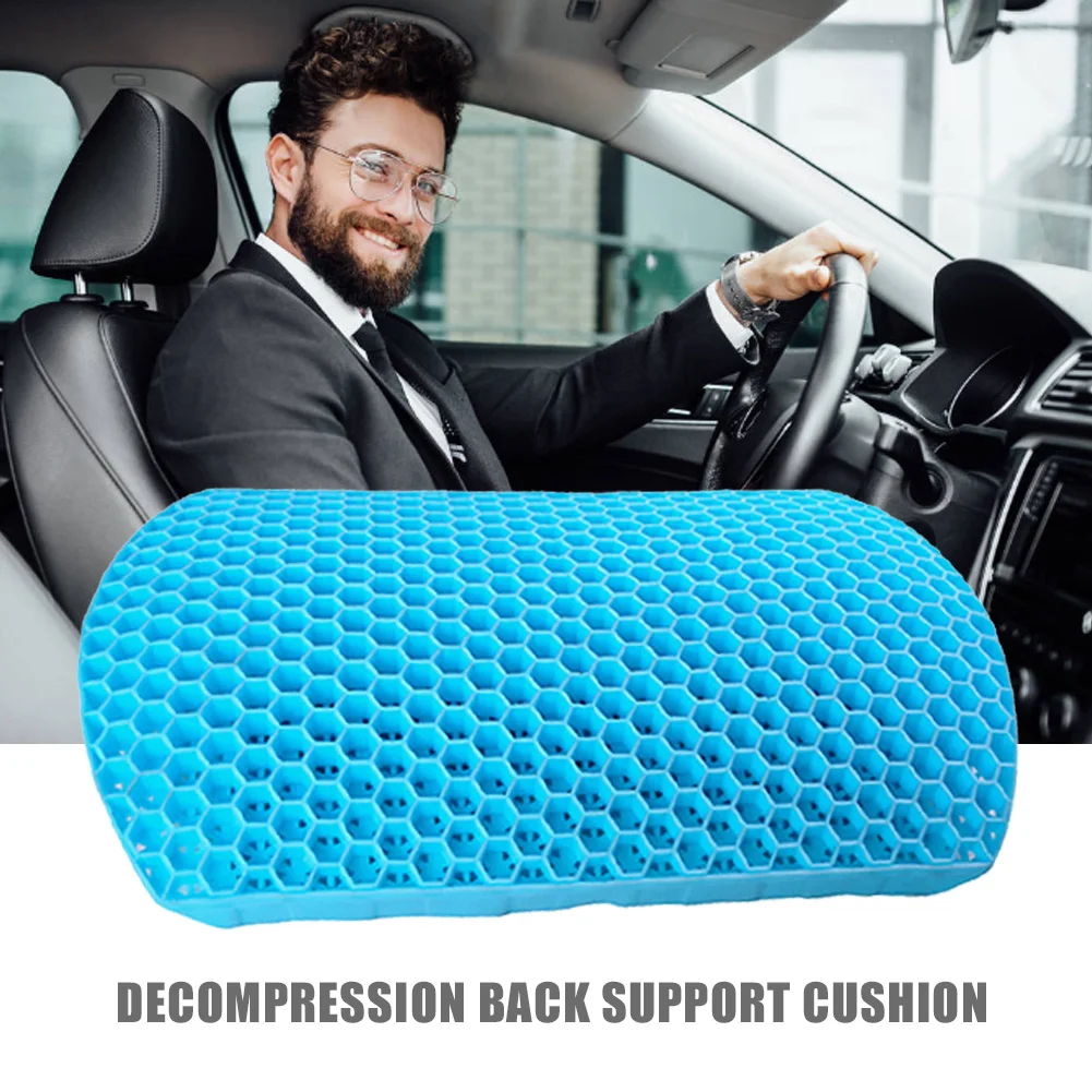 Back Support Cushion Lower Back Pain Relief Gel Lumbar