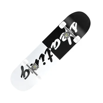 

Letter Pattern Skateboard 4-Wheel Skate Board Children Scooter Longboard Pulley Wheel Double Line Wood Plank Maple Wood