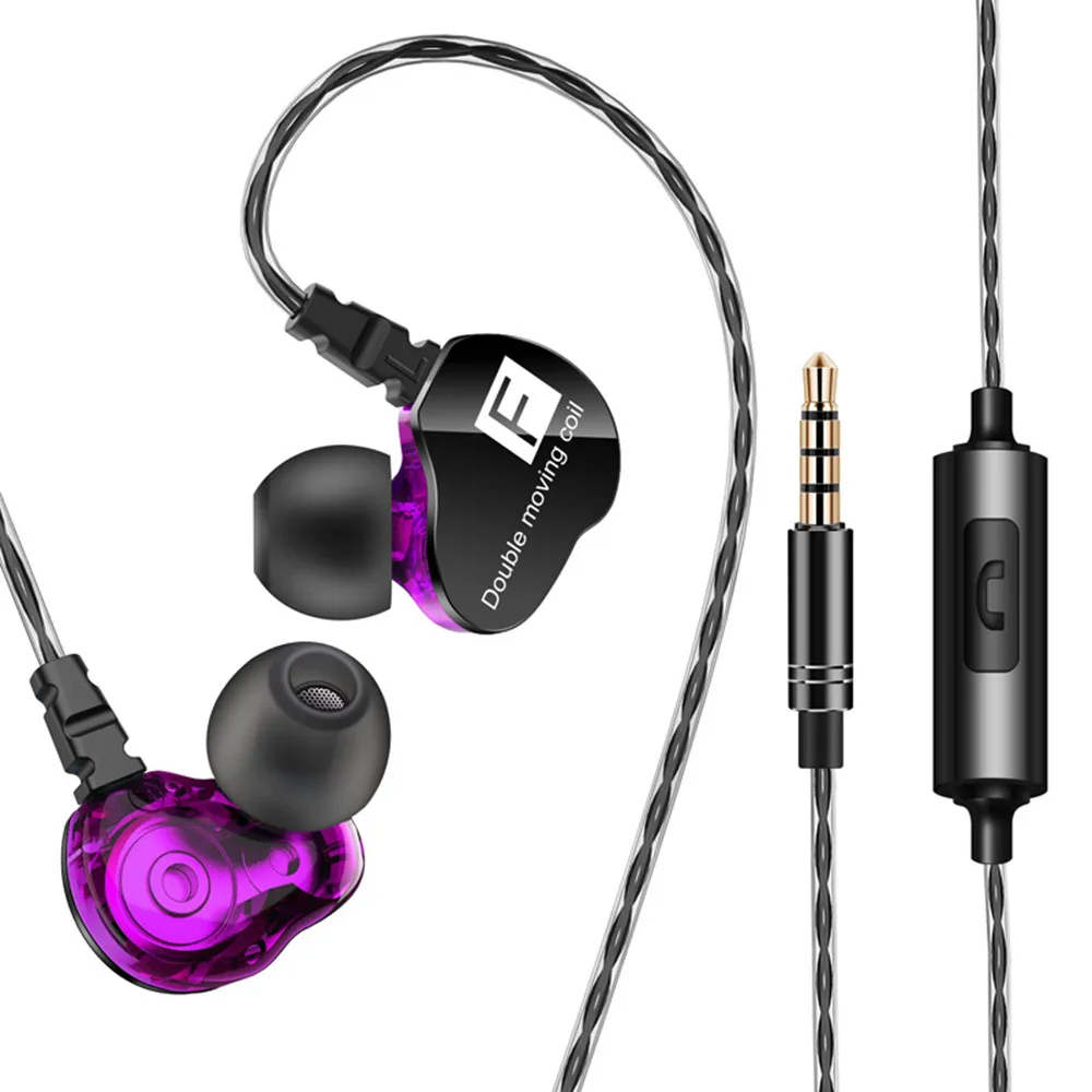 2019 QKZ CK9 In Ear Earphone Professional cavity structure design Stereo Race Sport Ear hook Earphone With Mic F812