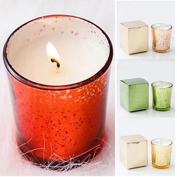 

Scented Candles Aromatherapy Smokeless Candle Cup Shaped Romantic Decoration for Wedding Home Parties JS23