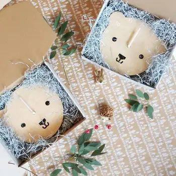 

Nordic Wooden Bear Fox Bird Shaped Wall Clock Kids Room Decor Gender Neutral Wall Clock Nursery Baby Shower Gift Home Decoration