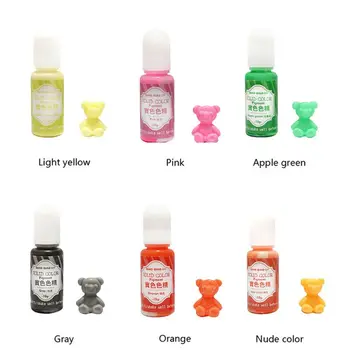 

9 Pcs/set Solid Color Resin Dye Epoxy UV Coloring Pigment DIY Handmade Craft Art Set Jewelry Making Filler N58F