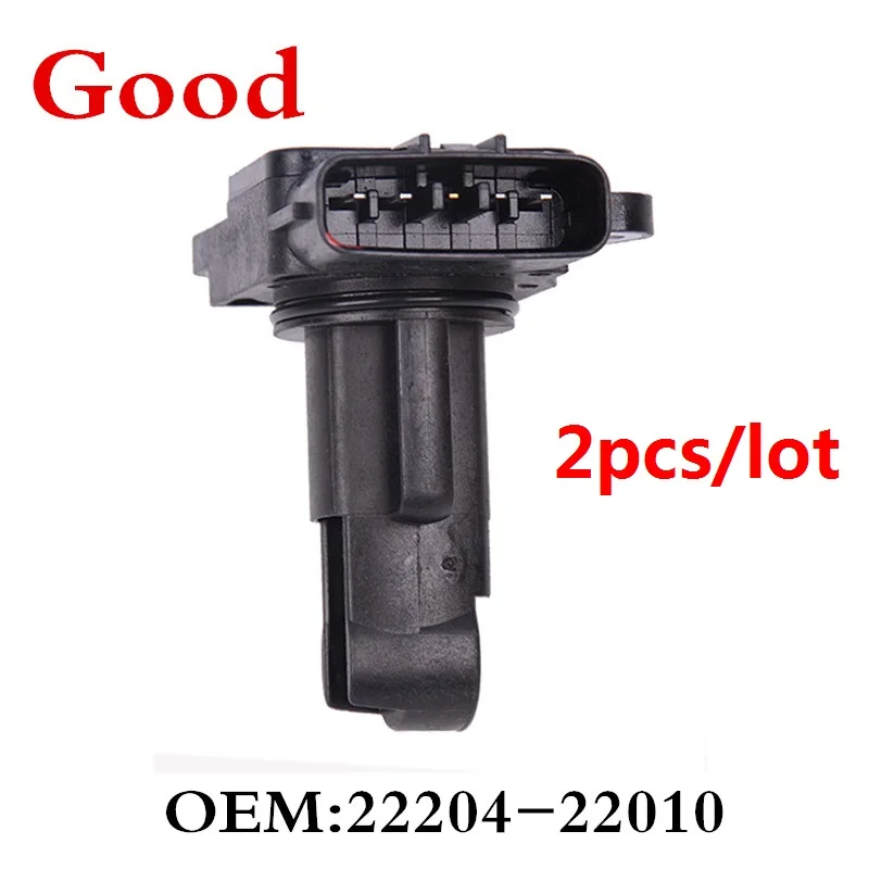 CAPQX 2PCS/Lot Mass Air Flow Sensor Meter 22204 22010 197400 2030 For