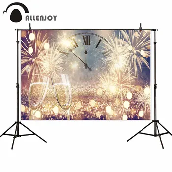 

Allenjoy Fireworks Backdrop Cloth Golden Bokeh Glitter Dots Color New Year Party Banner Wallpaper Adult Birthday Celebrate Decor