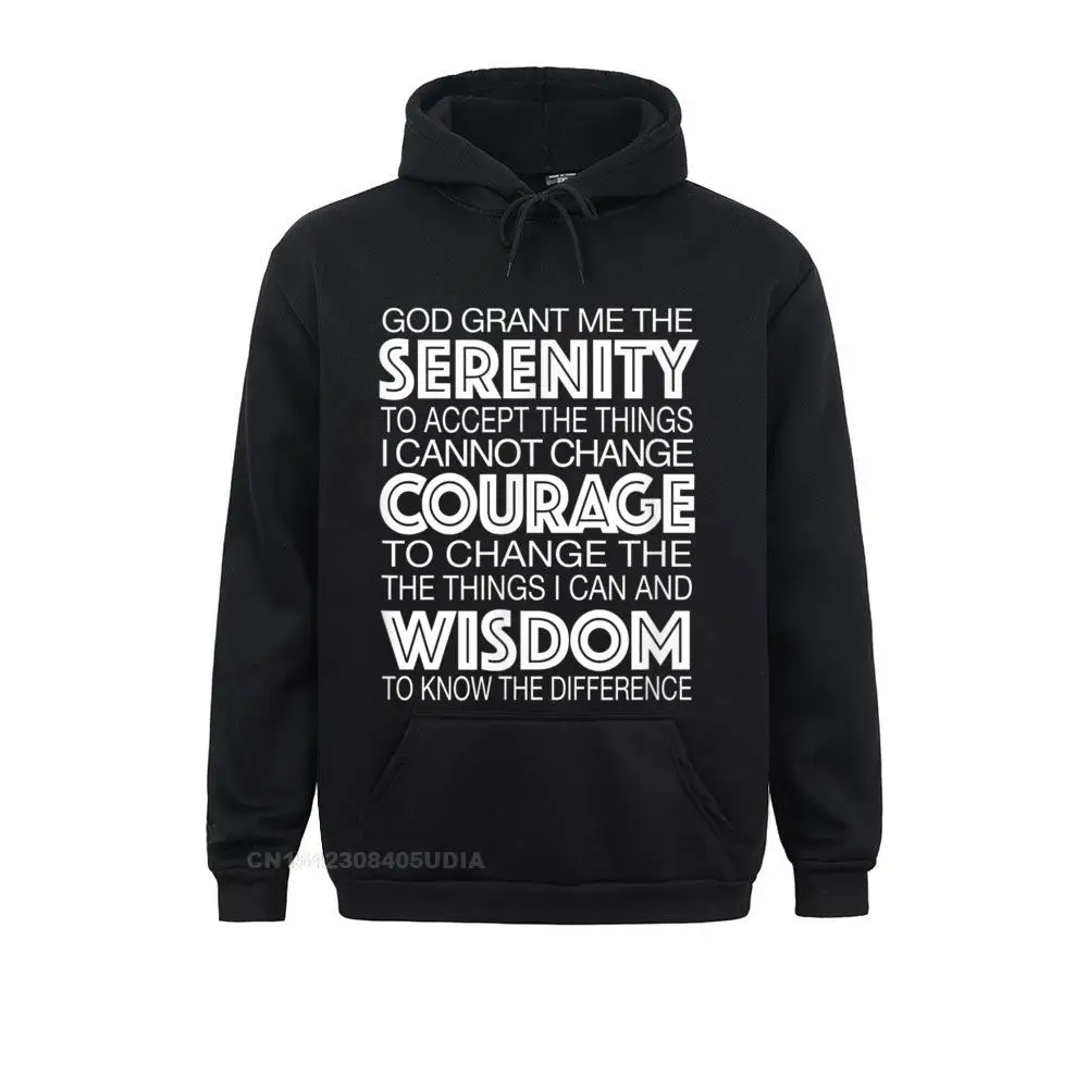 Serenity Prayer Alcoholics Anonymous 12 Step T-Shirt__B10297 Cute Summer Sweatshirts  Long Sleeve Hoodies for Men Hoods Summer Fall Serenity Prayer Alcoholics Anonymous 12 Step T-Shirt__B10297black