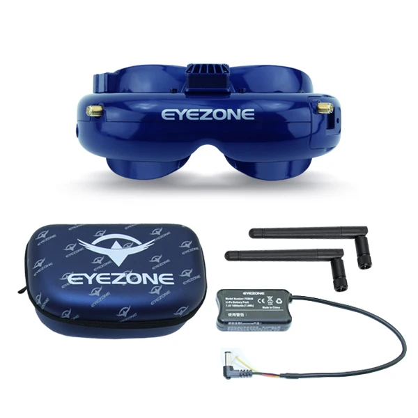 Новинка 5,8G Fatshark EyeZone Yuan FPV очки с OLED экраном разнесенный двойной приемник DVR Запись 640*480 VGA для радиоуправляемого гоночного дрона