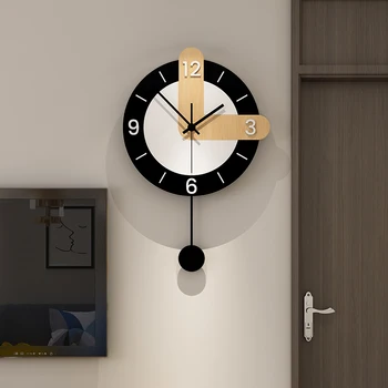 

Nordic Art Wall Clock Large Creative Simple Digital Living Room Wall Clock Orologio Da Parete Modern Design Home Decor MM60WC