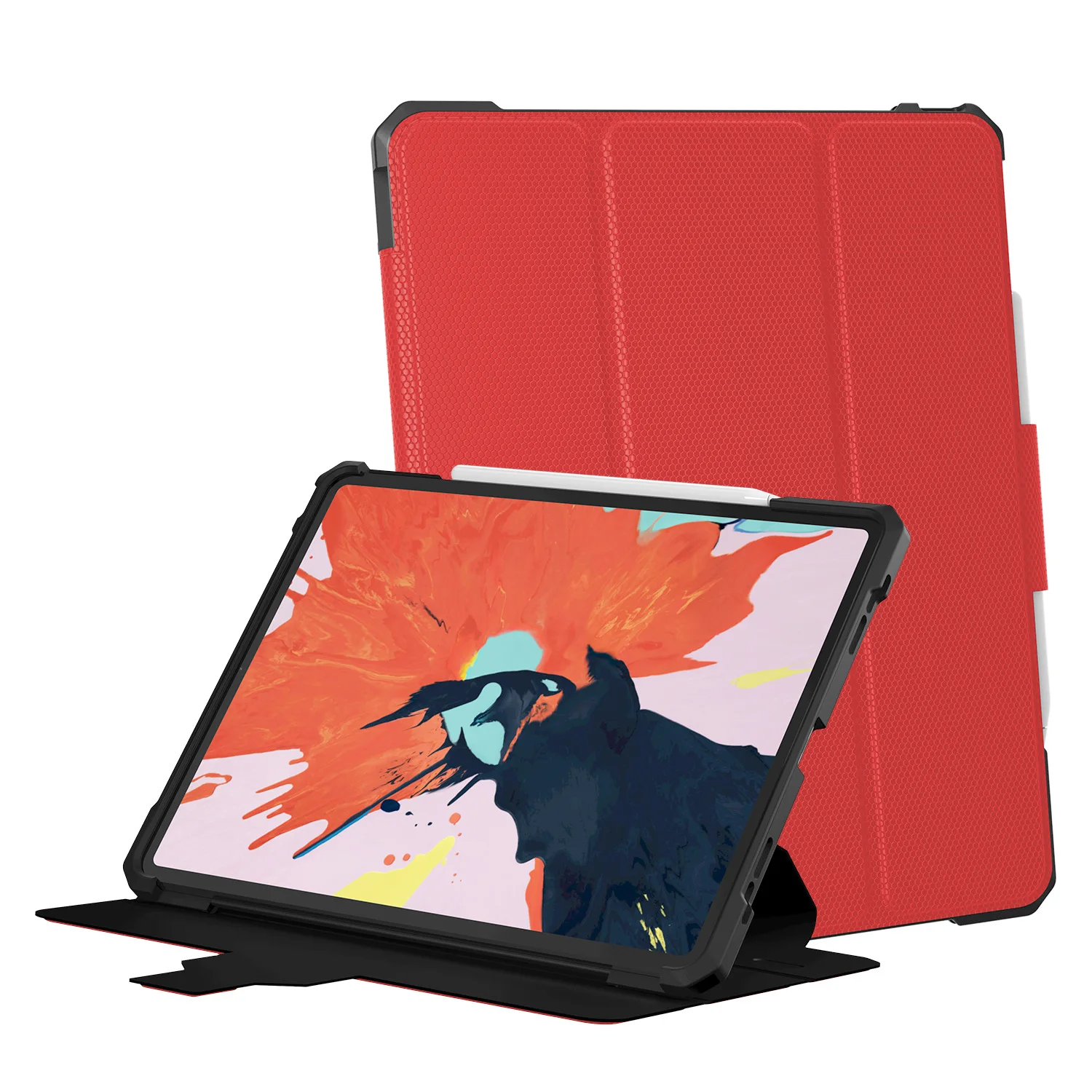 

For Apple iPad Pro 12.9 Dormancy Triple Protection Leather Case Protective Case Pro Folding Leather Case Cross Border