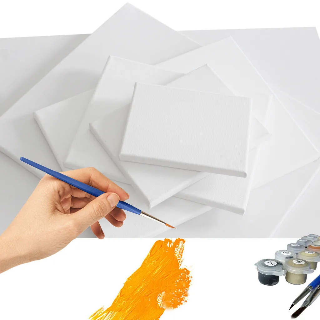 DIVV DIY Cotton Oil Painting Canvas Blank Artist Canvas Board Oil A