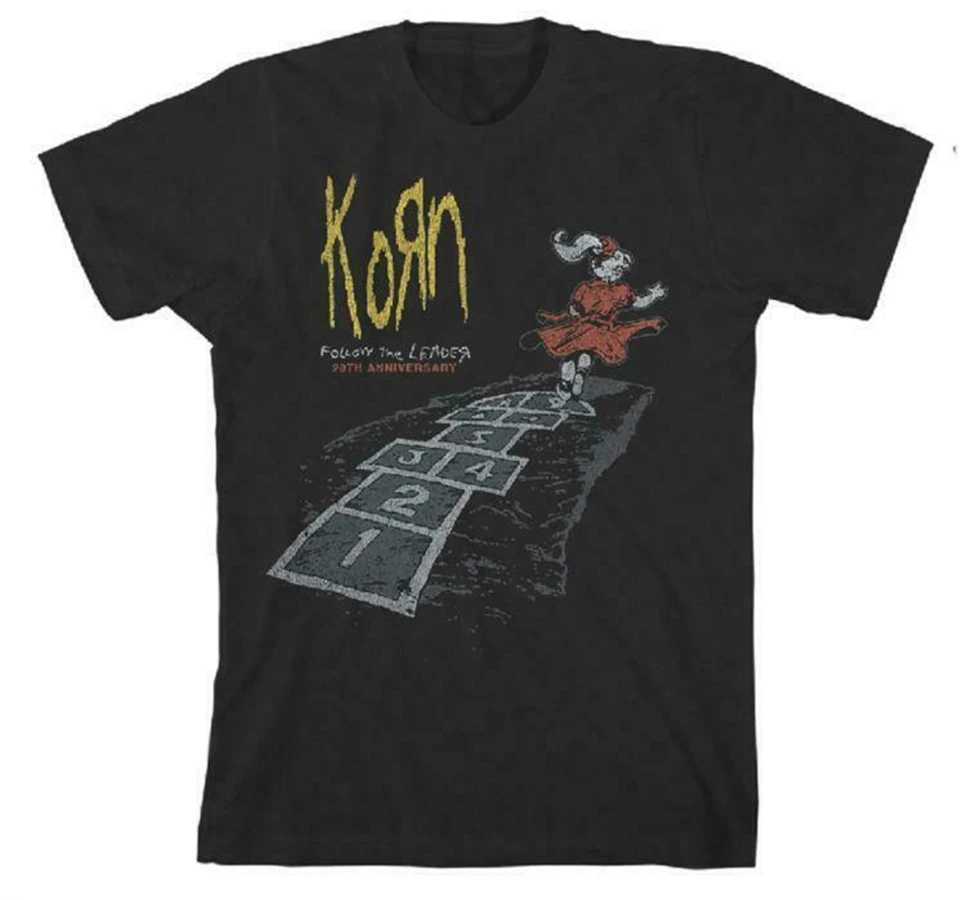Korn следить за лидером футболка S-M-L-Xl-2Xl новый бренд Kings Road Merch высококачественная