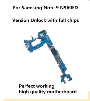 

Used Original Motherboard For Samsung Note 9 N960FD Unlocked Mainboard Logic Board Tested Plate