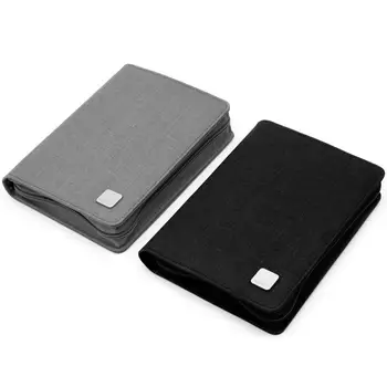 

10 / 20 Slots Fountain Pen Case Black/Gray Color Business Style, Waterproof Canvas Pen Holder Display Pouch Pen Bag by KACO