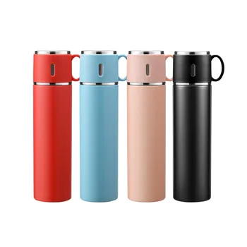 

420ml/580ml Medical Grade 316 Stainless Steel Vacuum Cup Sports&Outdoor Thermos Flasks Lady Thermos Water Bottle With Dual Cover
