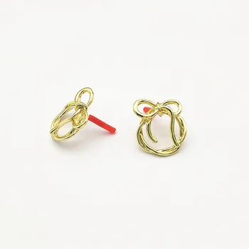 

New arrival! 27x22mm 50pcs Zinc alloy Ring shape Ear stud for Earrings DIY parts,Jewelry Accessories Findings & Components