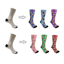 New Design Colorful Socks Custom Men Women Printed Tube Face Tube Sports Socks
