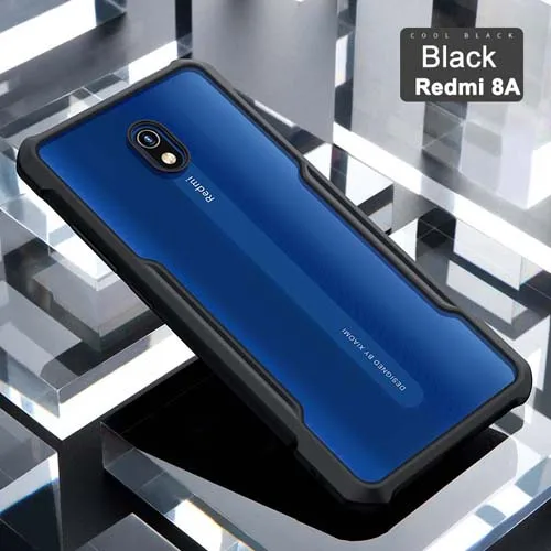 Для Xiaomi Redmi 8A чехол XUNDD Airbag противоударный прозрачный акриловый чехол PC TPU защитная задняя крышка для Redmi 8 чехол Новинка - Цвет: Black