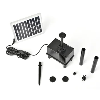 

1.8 W Solar Water Pump Standing Floating Submersible Water Fountain for Pond Pool Aquarium Fountains Spout Garden Patio
