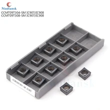 Твердосплавная вставка CCMT09T304 SM IC907 CCMT 09T308 токарный инструмент