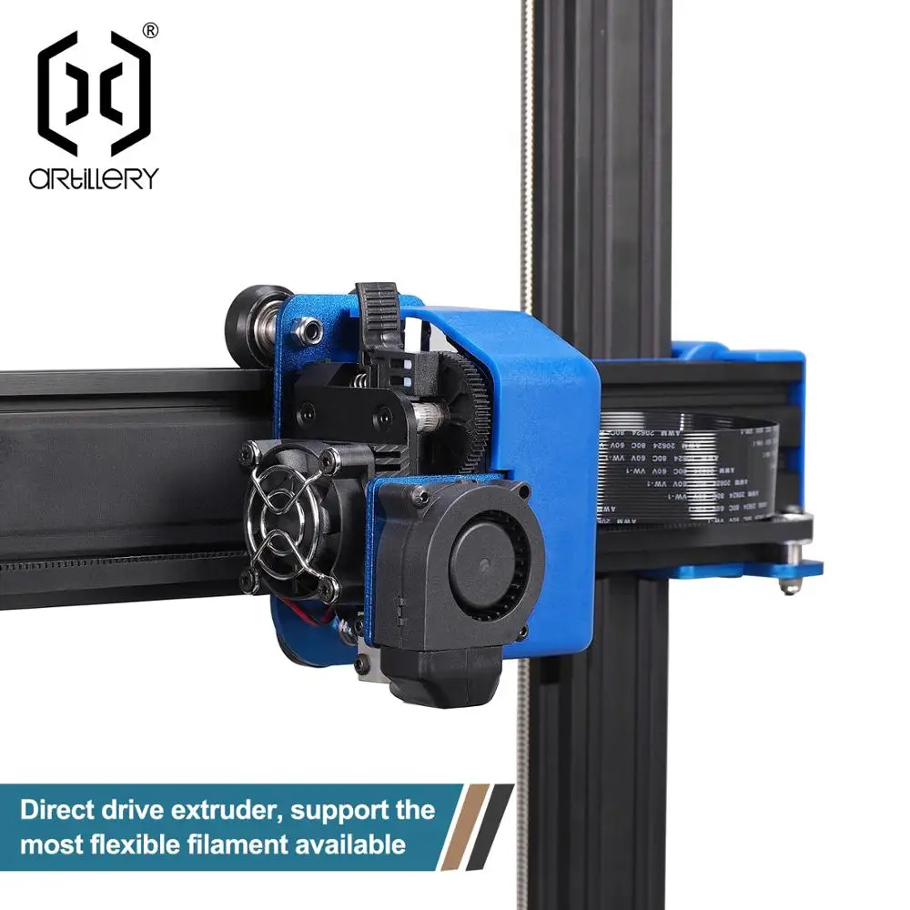 Goede 2019 Artillerie 3d printer Genius 220X220X250 Mm Size Desktop Niveau Hoge Precisie Dual Z as Tft scherm