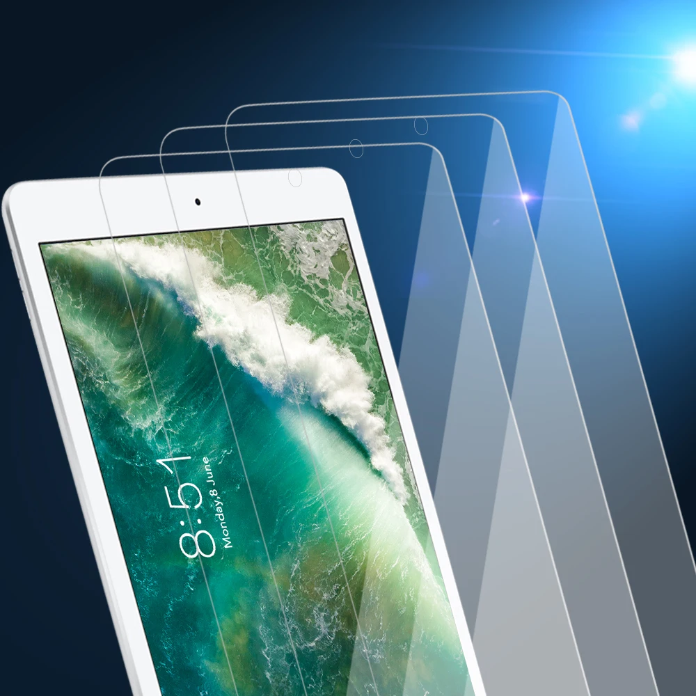 

2Pcs High Hardness Ipad 10.2 Tempered Film Ultra-high Transmittance Anti-fingerprint Anti-fouling Effectively Protect Screen D30