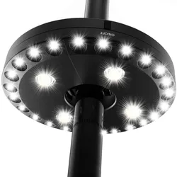 Feron Parasols Solar Lanterns 24+4LED Umbrella Travelling Dispatcheable Round Portable Garden Tent Fishing Camping Round Lamp