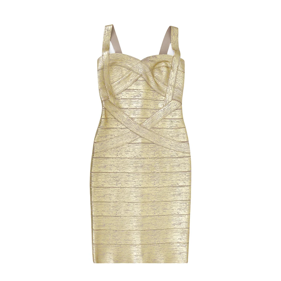 Роскошные вечерние женские Золотое Платье-бандаж сексуальное платье без рукавов на бретельках с v-образным вырезом из золотой фольги Мини Новое модное Клубное платье Vestidos