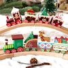 Wooden Christmas Train Ornament Christmas Decoration for Home Santa Doll Gift Toys Crafts Table Navidad Deco Xmas 2022 New Year ► Photo 1/6