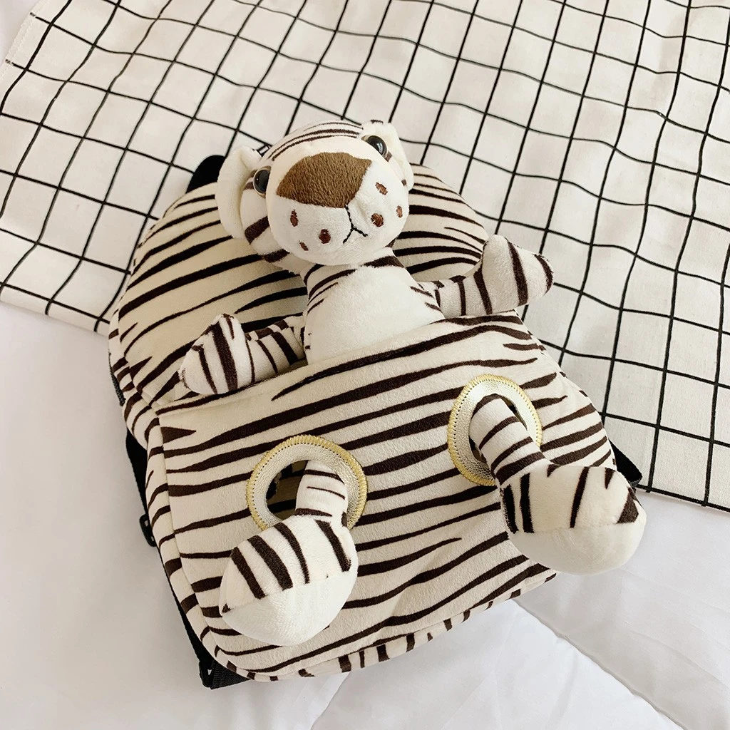 Aelicy Children Backpacks Kindergarten Schoolbag Animal Kids Children Cartoon Plush School Bags Baby Girls Boys 1023