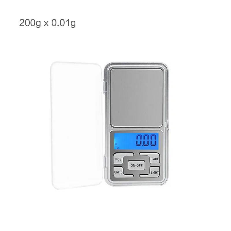 200gx0.01g Цифровые весы электронные Вес карманные весы 100g 500g 0,01/0,1 г весы медицины в граммах для бриллиантовых ювелирные украшений Вес лабораторные весы - Цвет: 200gx0.01g