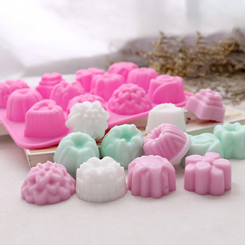 12 Gummies торт Силиконовая форма «сделай сам» силиконовый сахарный шоколадный мусс желе плесень, мыло, свеча, глина ремесла плесень