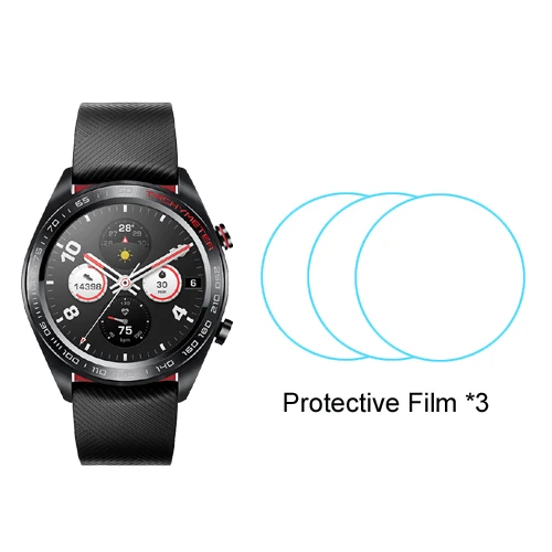 Black add film Huawei Honor Watch Magic Smart Watch gps 5ATM водонепроницаемый трекер сердечного ритма трекер сна рабочий 7 дней напоминание о сообщениях - Цвет: Black add film